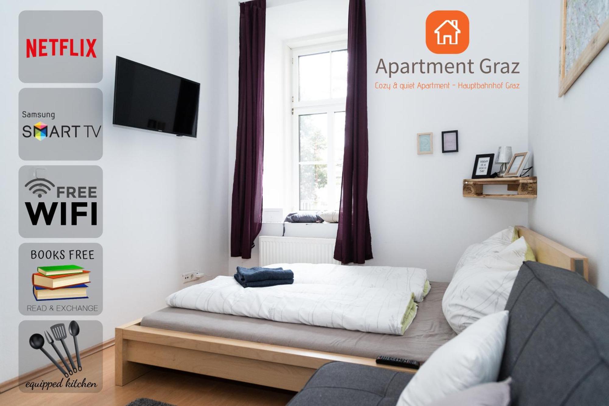Cozy & Quiet Apartment Close To Hauptbahnhof Graz Buitenkant foto